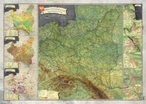 Mapa Historyczna II Rzeczypospolitej 1937r. (A2)