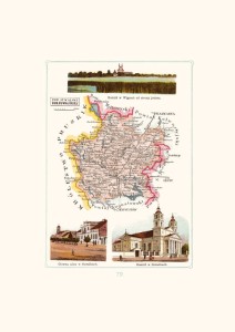 Mapa - Suwałki, powiat suwalski, gubernia suwalska A3