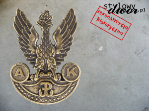 Orzeł Armii Krajowej - stare złoto