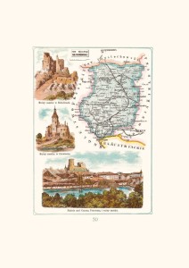 Mapa - Będzin, powiat będziński, gubernia piotrkowska A3