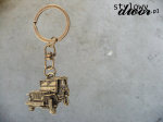 Jeep Willys - brelok - stare złoto