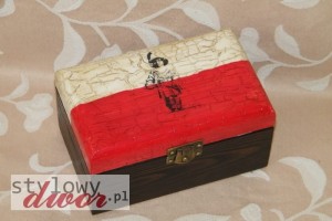 Kuferek szkatułka - Mały Powstaniec – Powstanie Warszawskie