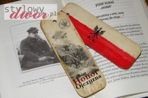 Zakładka do książki - Józef Kuraś OGIEŃ - Bóg Honor Ojczyzna