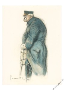 Józef Piłsudski w karykaturze - rysunek 01 - Zdzisław Czermański