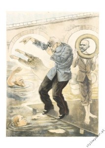 Józef Piłsudski w karykaturze - rysunek 07 - Zdzisław Czermański