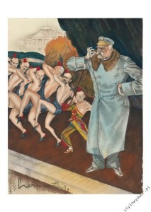 Józef Piłsudski w karykaturze - rysunek 06 - Zdzisław Czermański