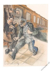 Józef Piłsudski w karykaturze - rysunek 10 - Zdzisław Czermański