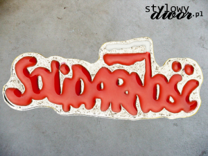 SOLIDARNOŚĆ przypinka kolor