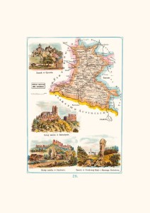 Mapa - Olkusz, powiat olkuski, gubernia kielecka A3