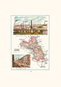 Mapa - Łódź, powiat łódzki, gubernia piotrkowska A3