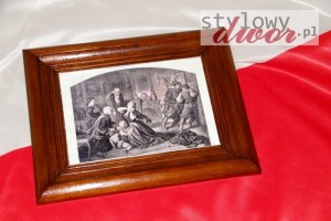 Artur Grottger - OBRONA DWORU na drewnie