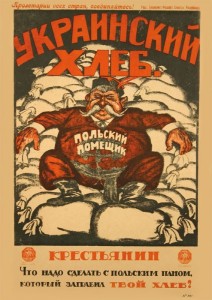 Rosyjski plakat propagandowy - Ukraiński chleb