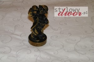 Pijak duża figurka z mosiądzu