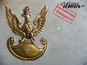 Orzeł wz. 19 do czapek J.KNEDLER - stare złoto