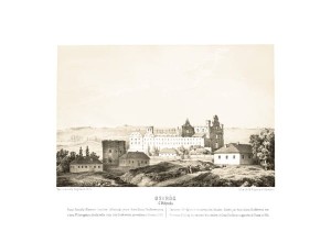 Ostróg - Pojezuickie mury G. Wołyńska - Napoleon Orda - litografia