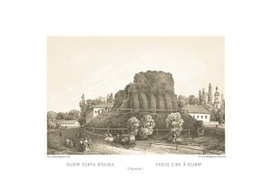 Złota Brama G. Kijowska - Napoleon Orda - litografia