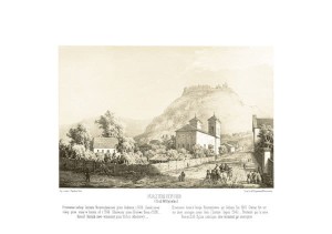 Krzemieniec - Zamek starożytny G. Wołyńska - Napoleon Orda - litografia