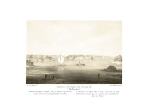 Ujście Prypeci do Dniepru G. Kijowska - Napoleon Orda - litografia