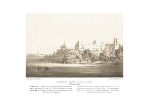 Birże G. Kowieńska - Napoleon Orda - litografia