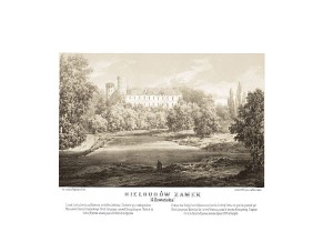 Zamek Giełgudów G. Kowieńska - Napoleon Orda - litografia