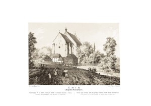 Żnin m. ur. Śniadeckich - Napoleon Orda - litografia