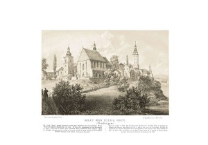 Biecz nad rz. Ropą - Napoleon Orda - litografia