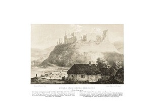 Skała nad rz. Zbruczem - Napoleon Orda - litografia
