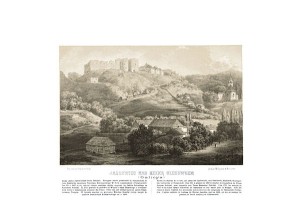 Jazłowiec nad rzeką Olchowcem - Napoleon Orda - litografia