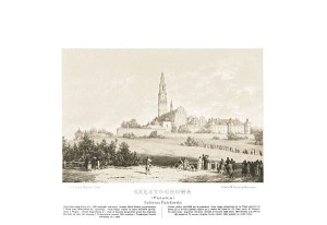 Częstochowa G. Piotrkowska - Napoleon Orda - litografia