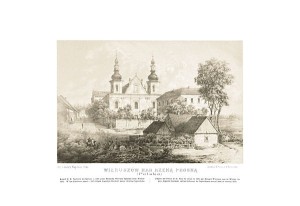 Wieruszów tu um. Ks. A. Kordecki G. Kaliska - Napoleon Orda - litografia