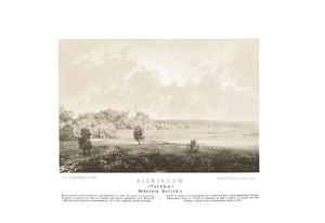 Bieniszew schronienie 5-ciu towarzyszy Ś-go Wojciecha G. Kaliska - Napoleon Orda - litografia