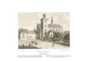 Miechów G. Kielecka - Napoleon Orda - litografia