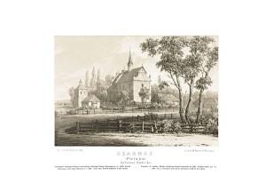 Czarnce tu ur. Stefan Czarniecki G. Kielecka - Napoleon Orda - litografia