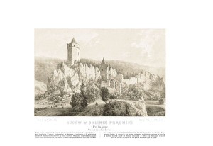 Ojców Zamek Władysława Łokietka G. Kielecka - Napoleon Orda - litografia