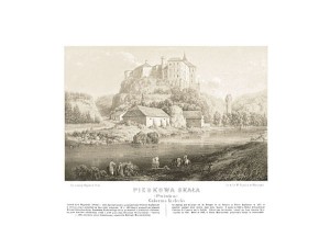 Pieskowa Skała G. Kielecka - Napoleon Orda - litografia