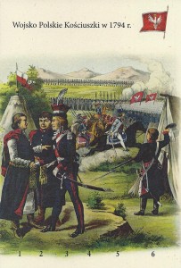 Przegląd wojsk Tadeusza Kościuszki - rys. Michał Stachowicz