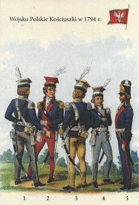 Oficerowie i generałowie wojsk Kościuszki - rys. Michał Stachowicz