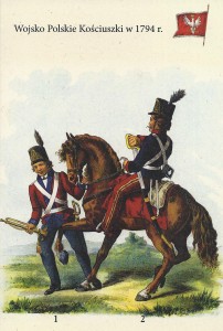 Trębacz i żołnierz z brygady Wielkopolskiej - rys. Michał Stachowicz