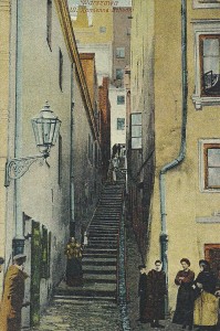 Warszawa - ulica Kamienne Schodki