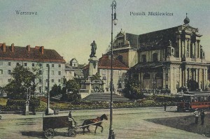 Warszawa - Pomnik Mickiewicza