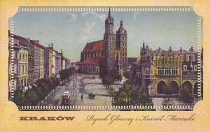 Kraków Rynek Główny i Kościół Mariacki