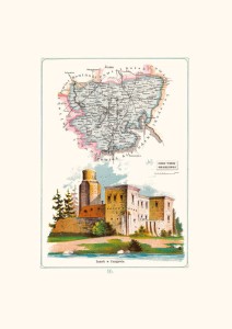 Mapa - Turek, powiat turecki, gubernia kaliska A3