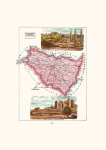 Mapa - Nowo-Radomsk, powiat nowo-radomski, gubernia piotrkowska A3