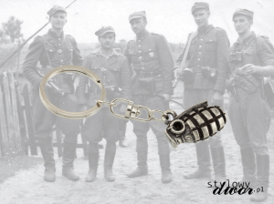 Brelok z polskim granatem obronnym wz.33