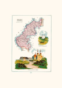 Mapa - Słupca, powiat słupecki, gubernia kaliska A3