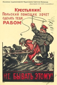 1920 Bitwa Warszawska plakat Wiktor Deni CHŁOPIE! POLSKI OBSZARNIK