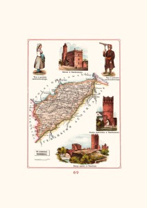 Mapa - Sandomierz, powiat sandomierski, gubernia radomska A3