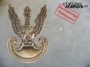 Orzeł wz. 19 do czapek - stare złoto
