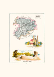 Mapa - Łęczyca, powiat łeczycki, gubernia kaliska A3