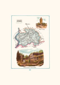 Mapa - Rawa, powiat rawski, gubernia piotrkowska A3